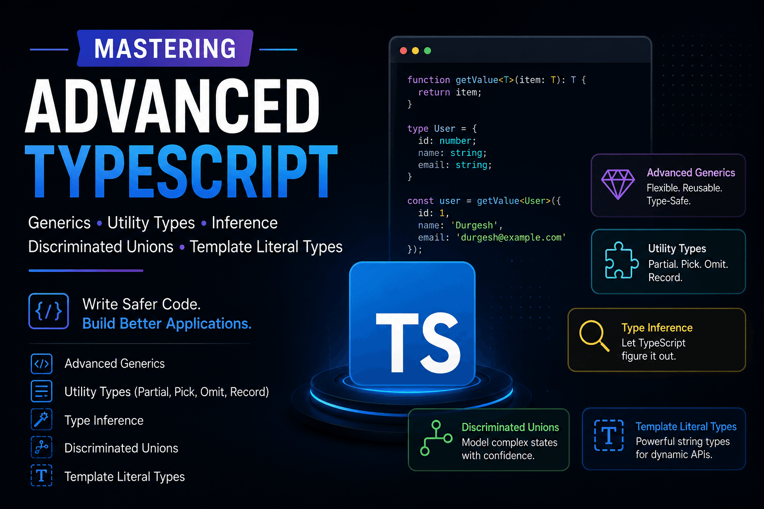 Mastering Advanced TypeScript: Generics, Utility Types, Type Inference & More
